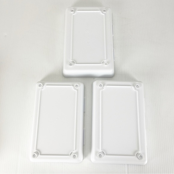 Pampered Chef Coating Nesting Trays and Tongs Tool 4 Piece Set 2605 - Picture 3 of 4